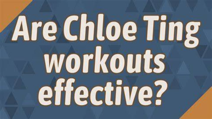 Are Chloe Ting workouts effective?