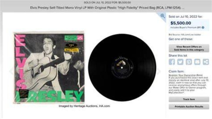 Are Elvis records valuable?