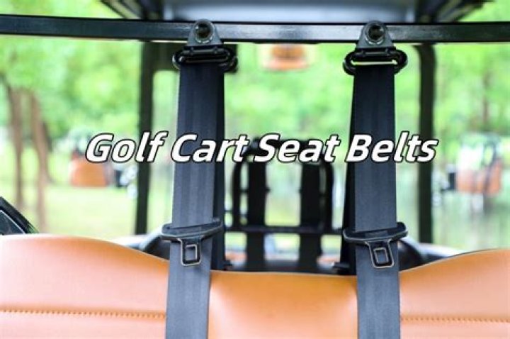 Are seat belts required on golf carts in Texas?