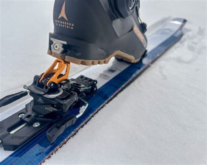 Are ski bindings glued?