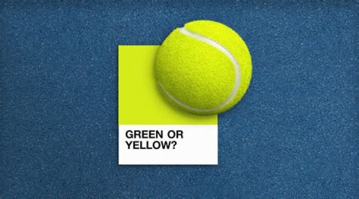 Are tennis balls green or yellow?