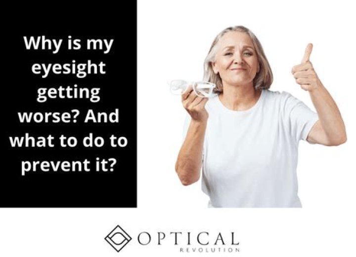 At what age does your eyesight stop getting worse?