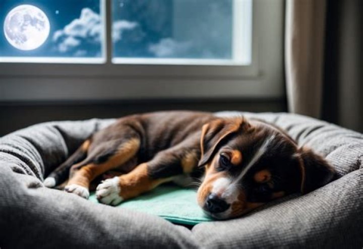 Can a 4 month old puppy hold it all night?