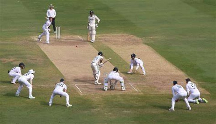 Can a fielder stand straight in cricket?