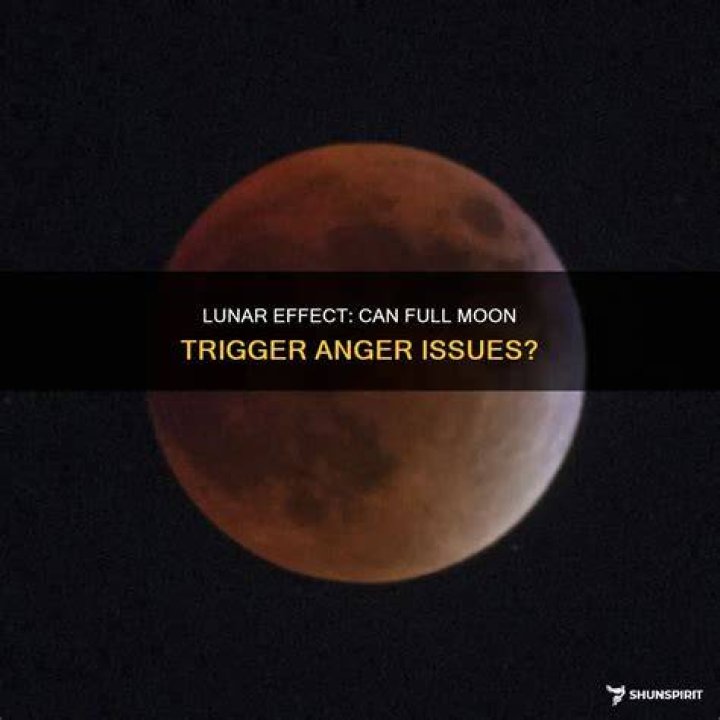 Can a full moon cause anger?