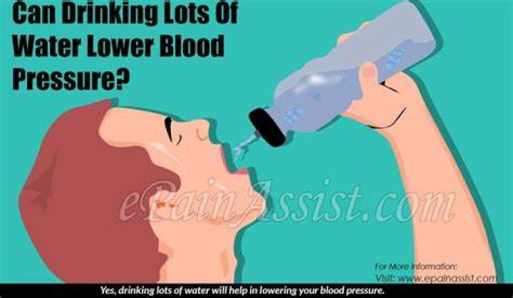 Can drinking lots of water lower blood pressure?