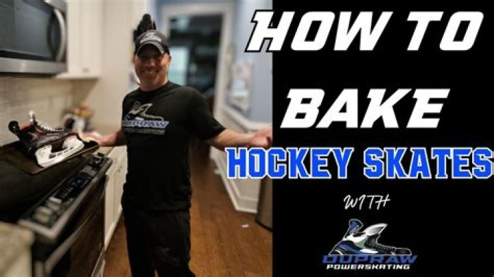 Can I bake my hockey skates at home?