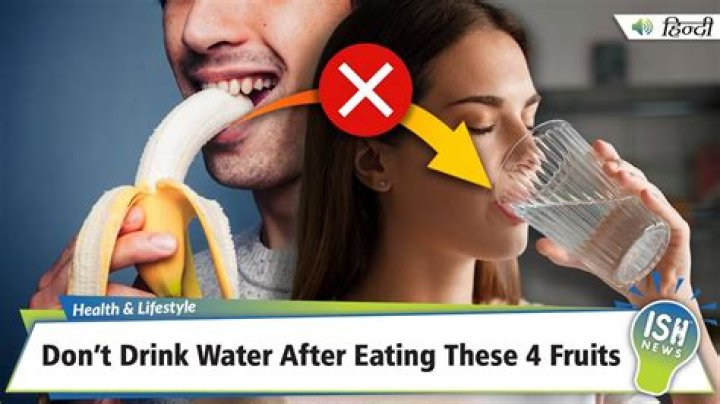 Can I drink water after eating banana?
