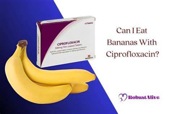 Can I eat cheese while taking ciprofloxacin?