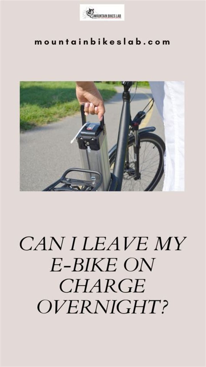 Can I leave my ebike on charge overnight?