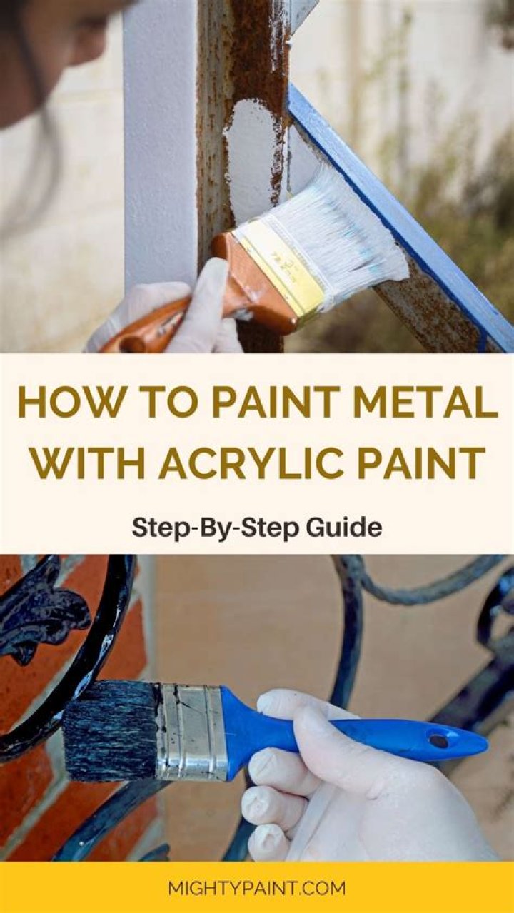 Can I paint on metal with acrylic paint?