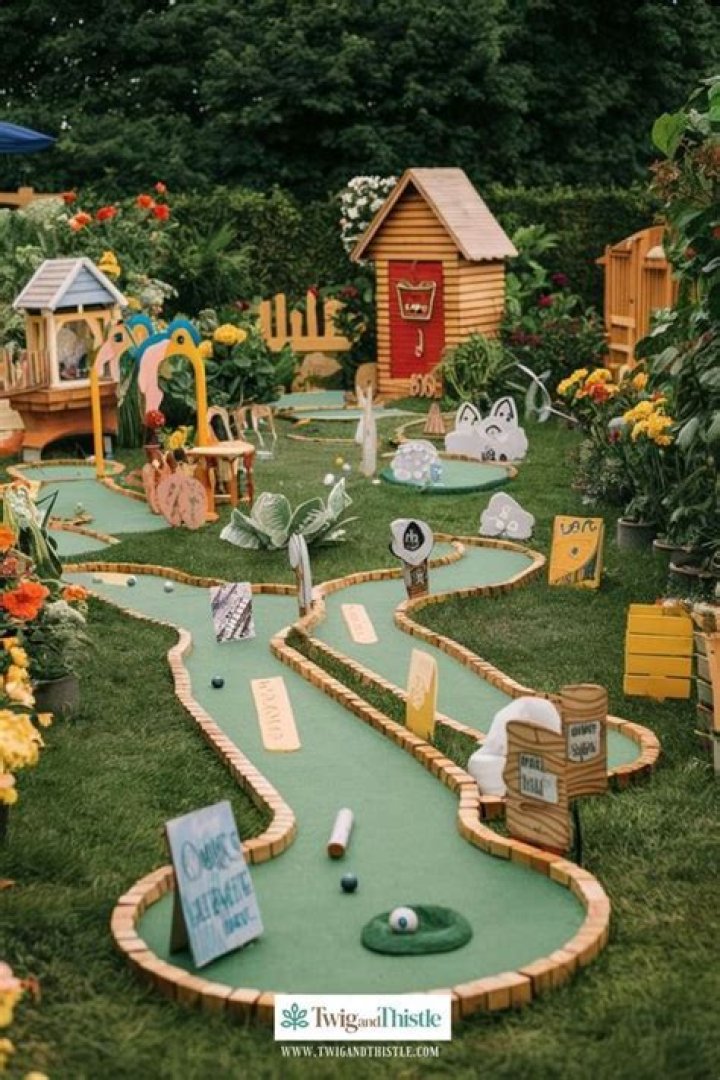 Can I play golf in my backyard?