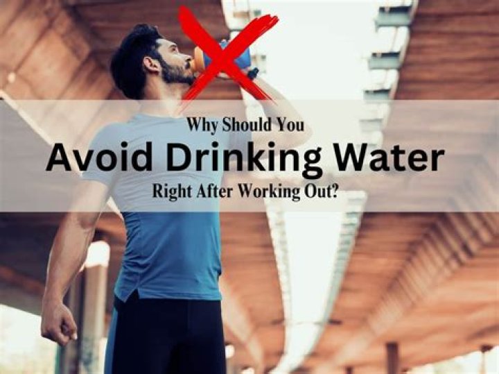 Can we drink water immediately after running?