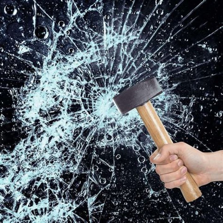 Can you break tempered glass with a hammer?