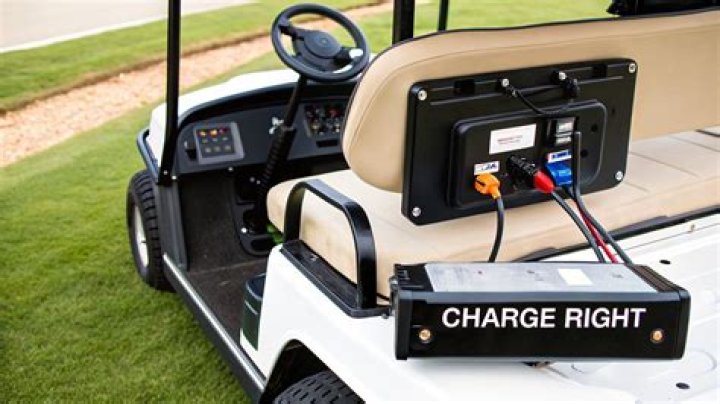 Can you charge a golf cart outside?