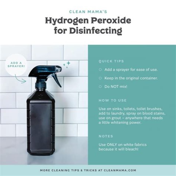Can you disinfect with hydrogen peroxide?