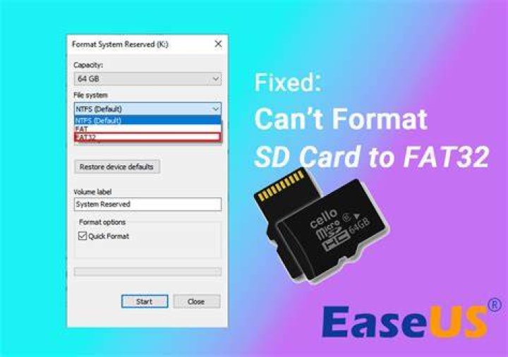 Can you format a SD card to FAT32 on Android?