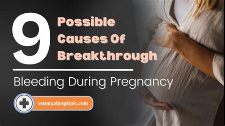 Can you get pregnant during breakthrough bleeding?