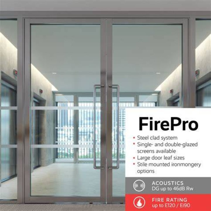 Can you have glass in a fire door?