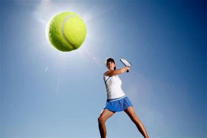 Can you hit a tennis ball before it bounces?