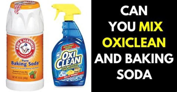 Can you mix OxiClean and baking soda?