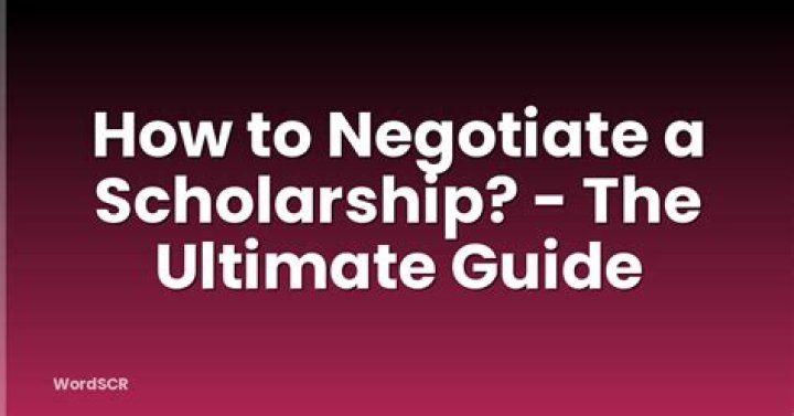 Can you negotiate a athletic scholarship?