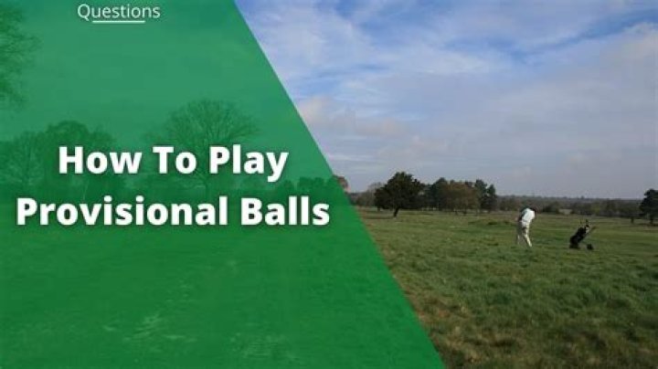 Can you play a provisional ball from the fairway?