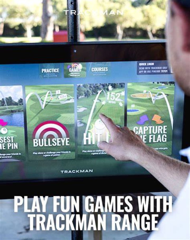 Can you play golf courses on TrackMan?