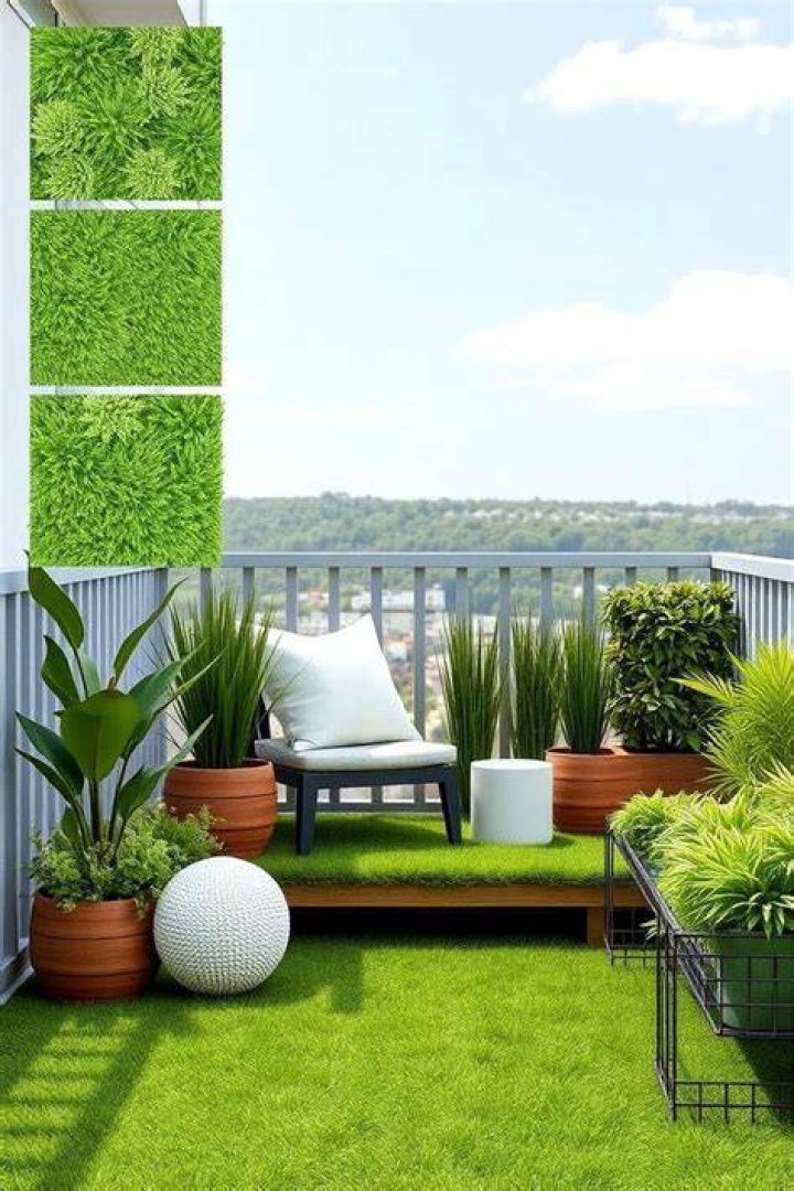 Can you put artificial grass on a balcony?