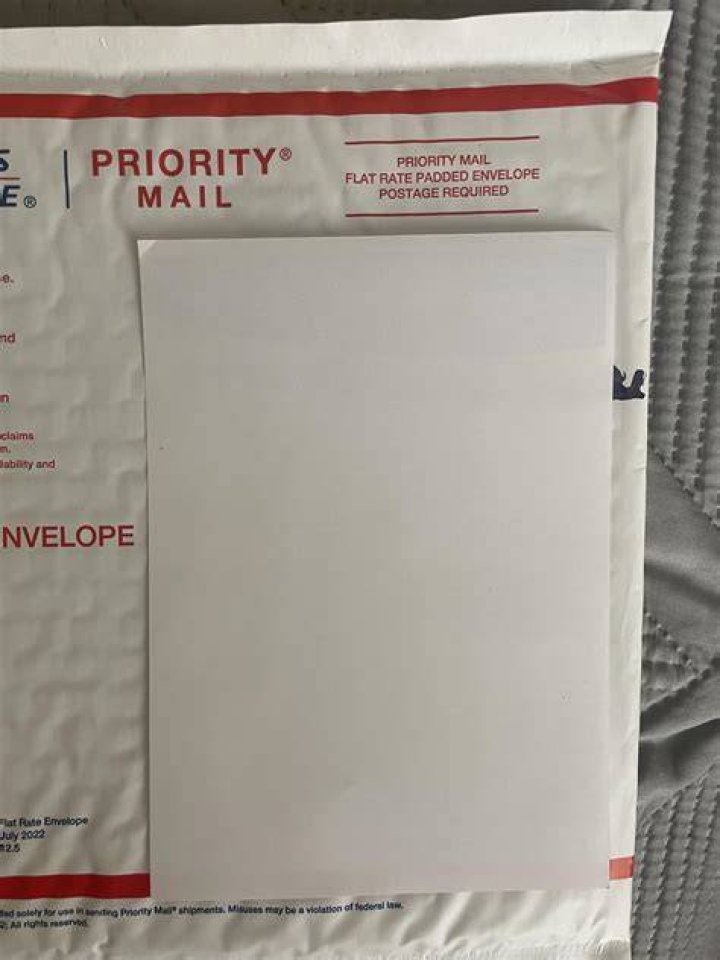 Can you put Prepaid Priority Envelope in mailbox?