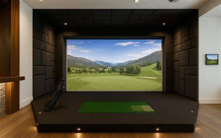 Can you watch TV on a golf simulator?