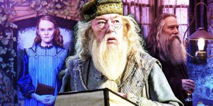 Did aberforth go to Albus funeral?