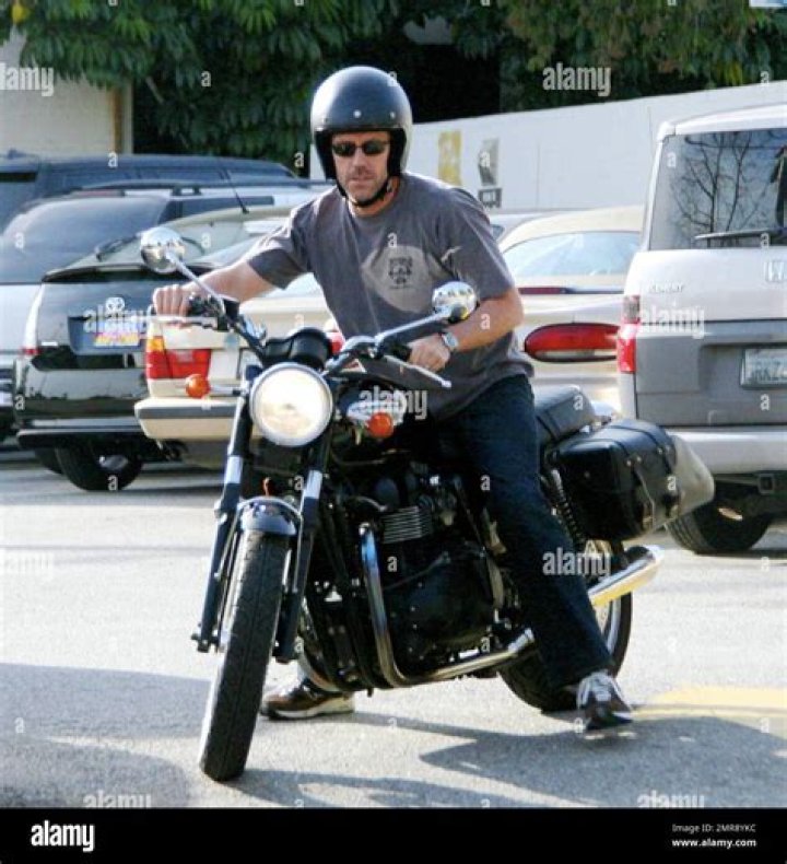 Did Hugh Laurie ride a motorcycle in House?