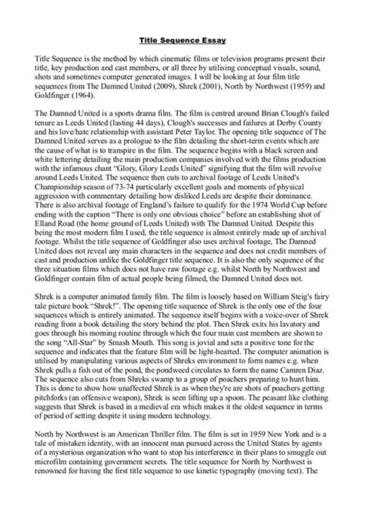 Do essays have titles?