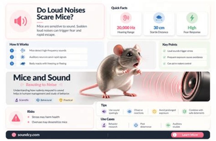 Do loud noises scare mice?