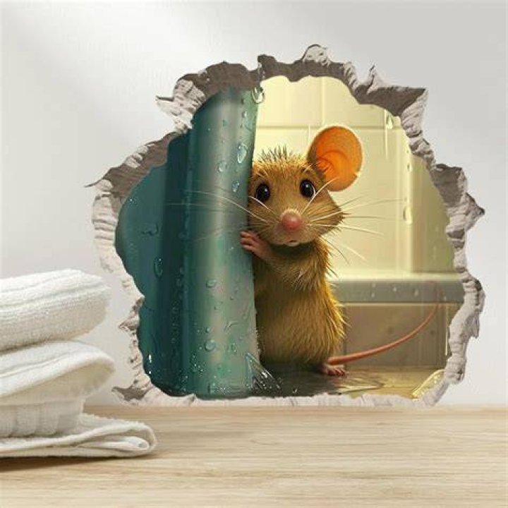 Do mice really make holes in the wall?