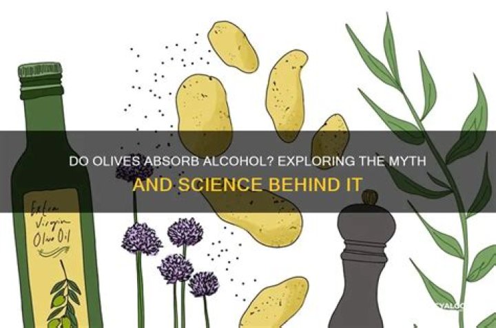 Do olives absorb alcohol?