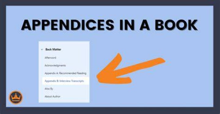Do you read the appendix of a book?