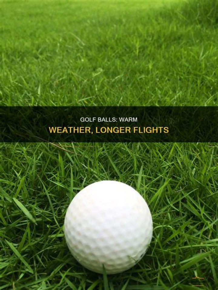 Does a golf ball travel farther in cold weather?