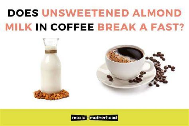 Does almond milk in coffee break a fast?