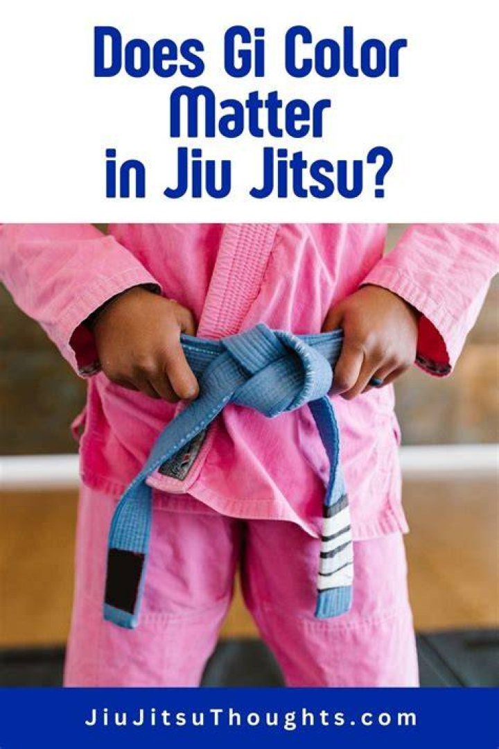 Does color of Jiu Jitsu Gi matter?