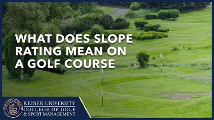 Does higher slope rating mean harder course?