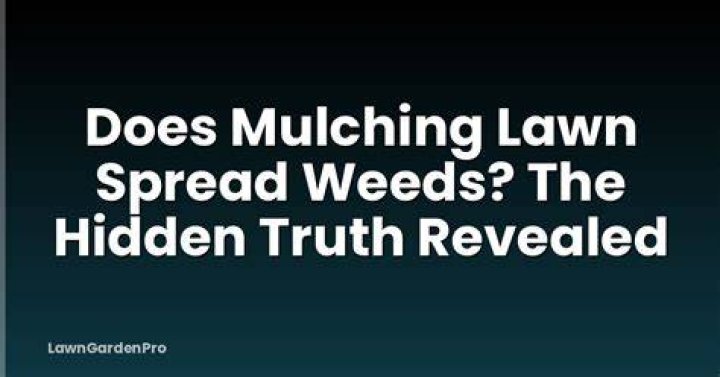 Does mulching lawn spread weeds?