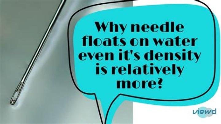 Does needle float on water?
