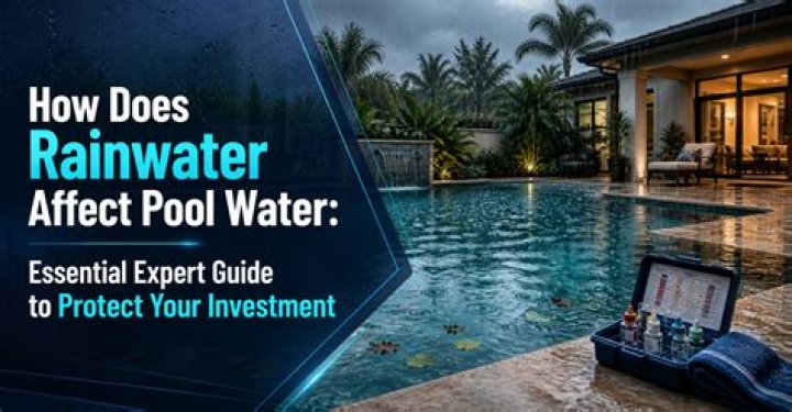 Does rainwater affect pool water?
