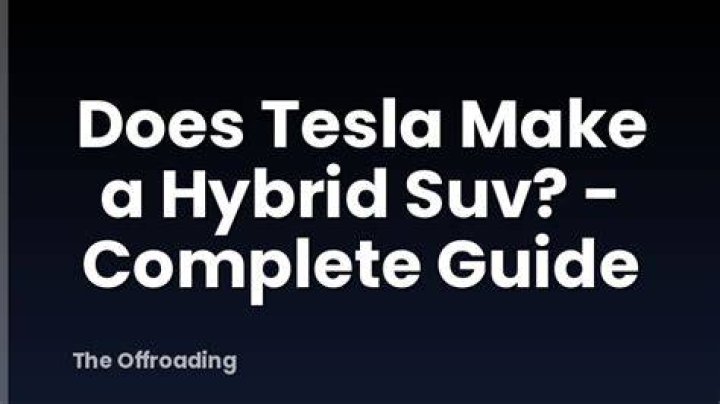 Does Tesla make a hybrid SUV?