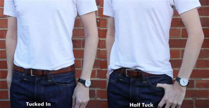 Does tucking in your shirt make you look skinnier?