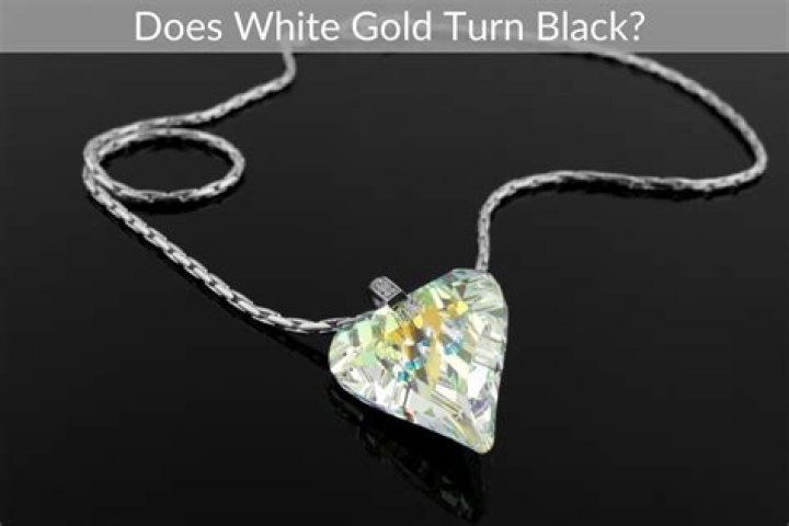 Does white gold turn black?