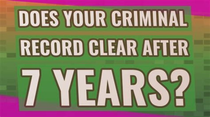 Does your criminal record clear after 7 years UK?
