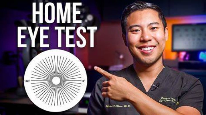 How can I check my eyesight at home?